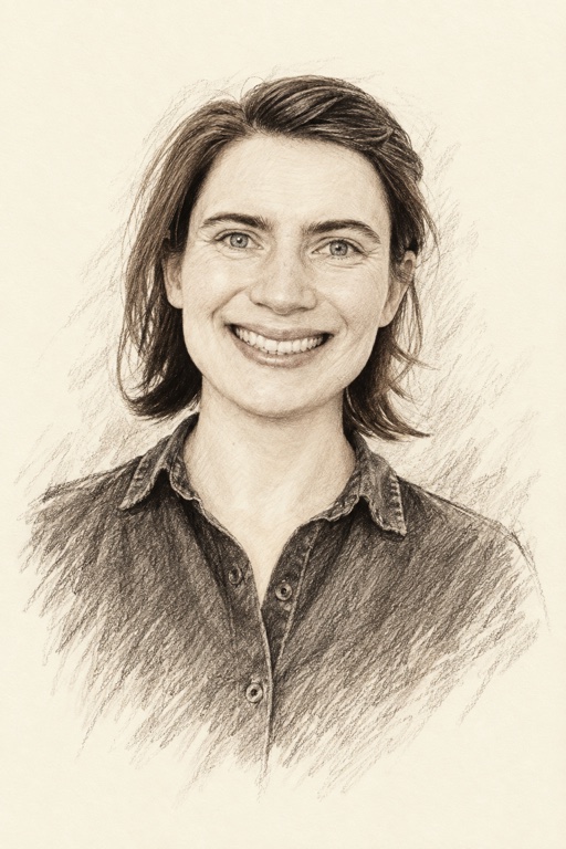 Pencil portrait of Hannah Elsy